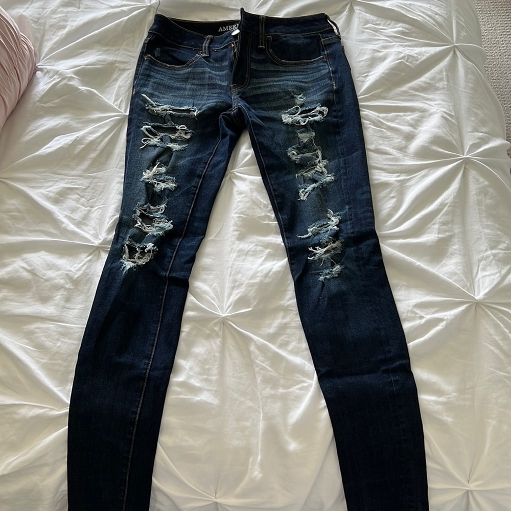 American Eagle Dark Denim Skinny Jeans